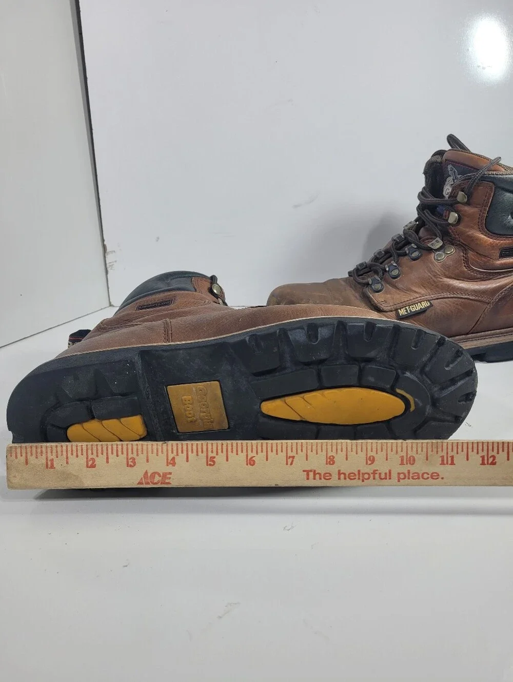 Georgia Boot G6315 Steel Toe Internal Metatarsal Work Boots Men's Size 10.5 M